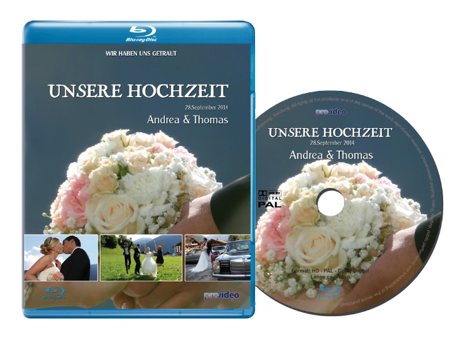 Hochzeitsfilm Bluray Disc